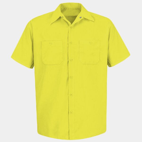 Men's Tall Enhanced Visibility Short Sleeve Work Shirt Thumbnail