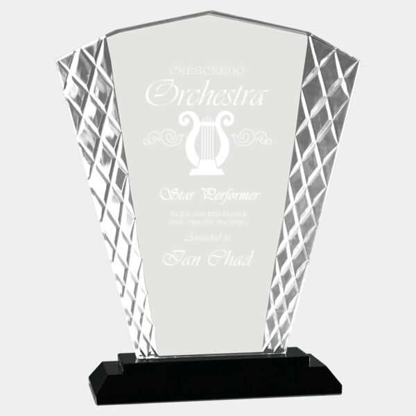 8" Fan Accent Glass on Base Thumbnail