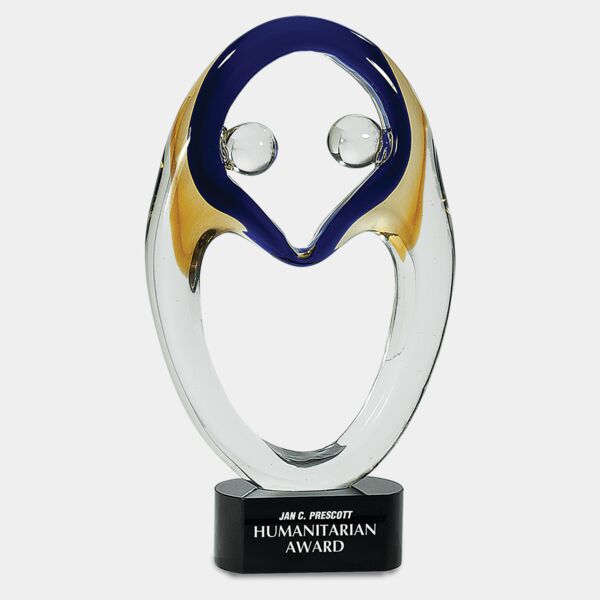 13 3/4" Together Art Glass Thumbnail