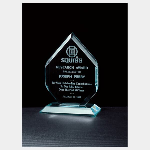 7" x 9 3/4" Flame Series Jade Acrylic Thumbnail