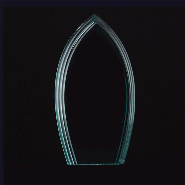 7 3/4" Flame Series Jade Acrylic Award-Upright Only Thumbnail