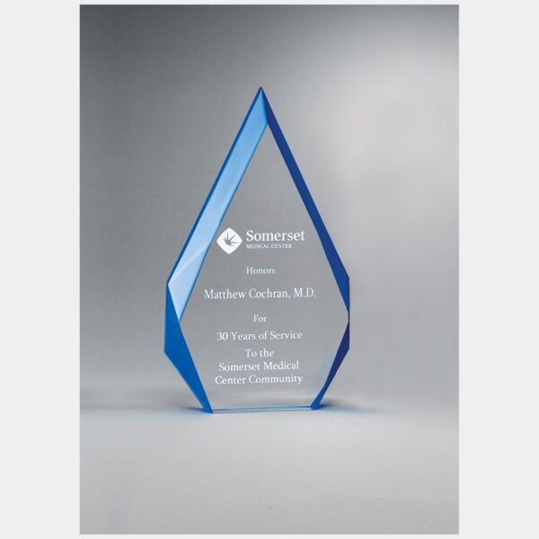 6 1/4" x 9 7/8" Flame Series Freestanding Acrylic with Accented Bevels Thumbnail