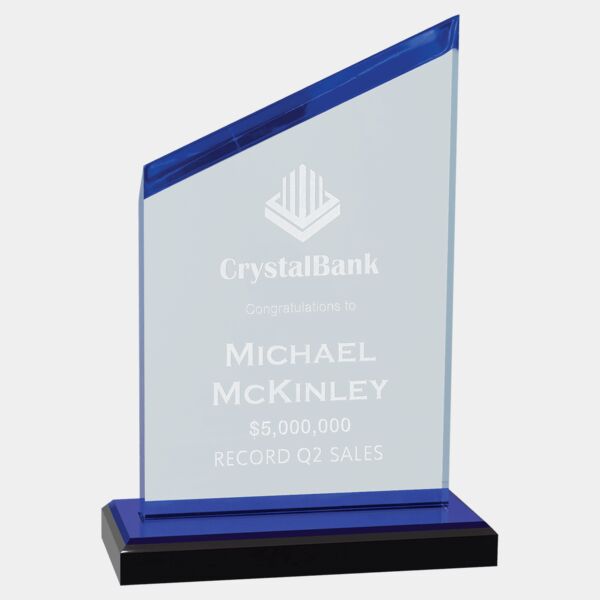 4 1/2" x 8 1/2" Zenith Series Acrylic with Accents, Base with Mirror Top Thumbnail