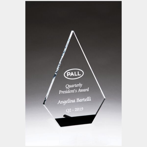 5 3/4" x 8" Diamond Series Acrylic with Accent and Post Thumbnail