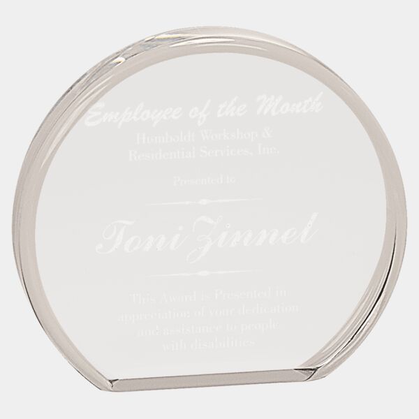 5" x 4 1/2" Round Acrylic Thumbnail