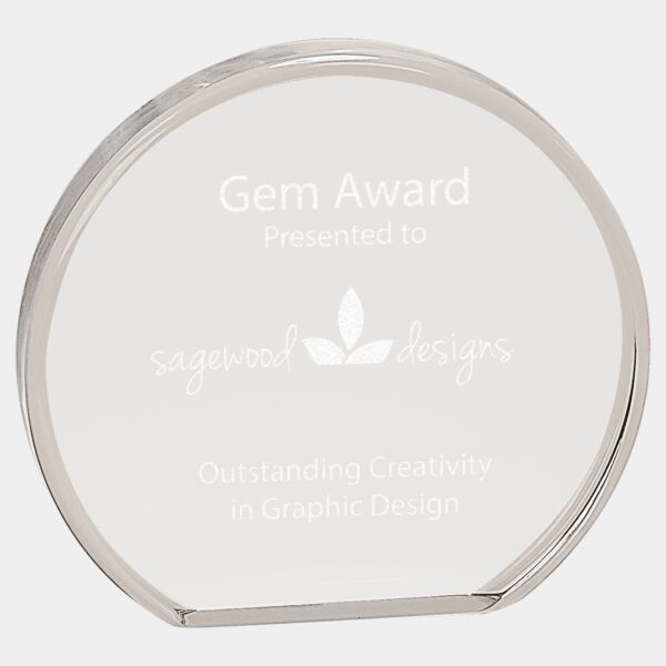 6" x 5 1/2" Round Acrylic Thumbnail