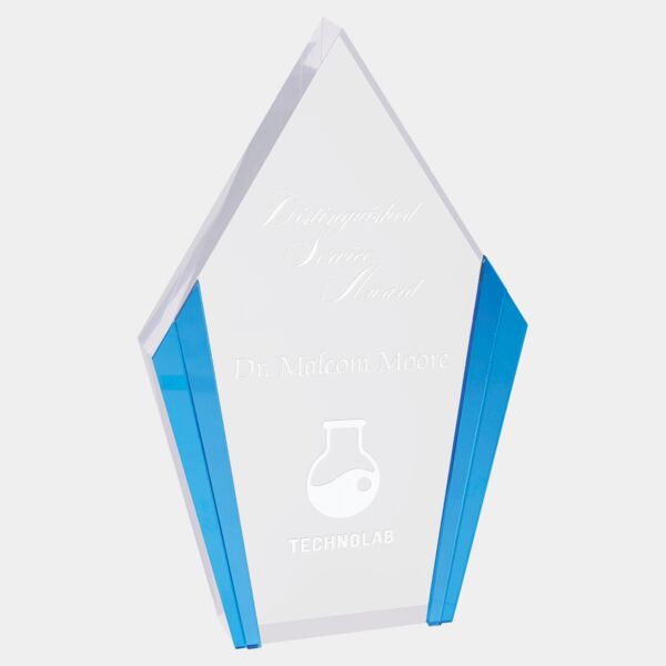 5 1/4" x 8 1/2" Diamond Acrylic with Edges Thumbnail