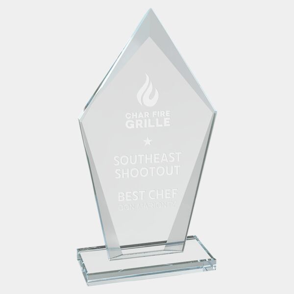 7 1/2" Diamond Glass Award Thumbnail