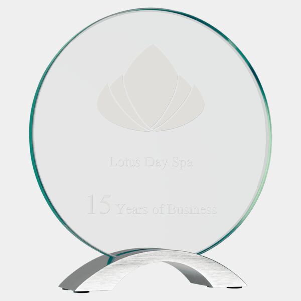 8 1/2" Round Cosmic Glass with Base Thumbnail