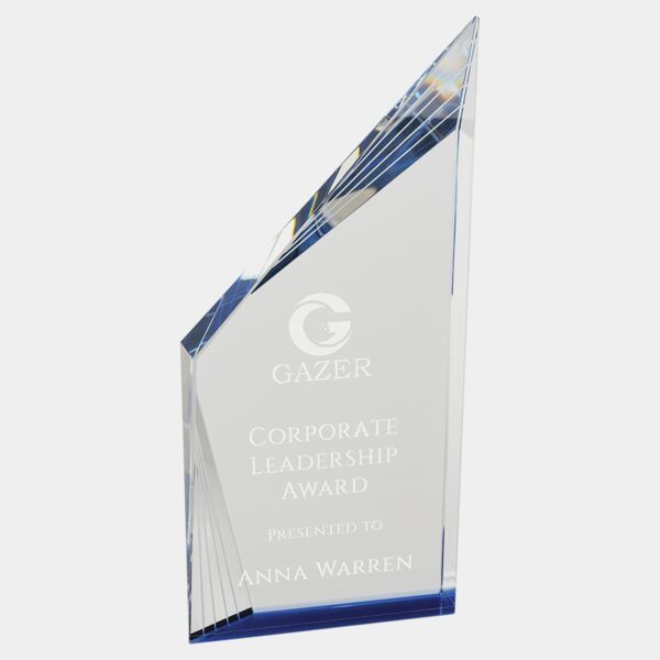 10 1/4" Crystal Beveled Peak with Bottom Thumbnail