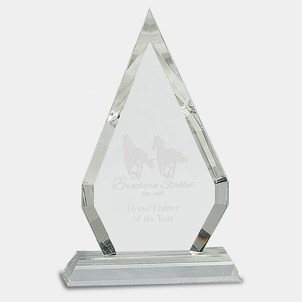 8 1/2" Crystal Diamond on Pedestal Base Thumbnail