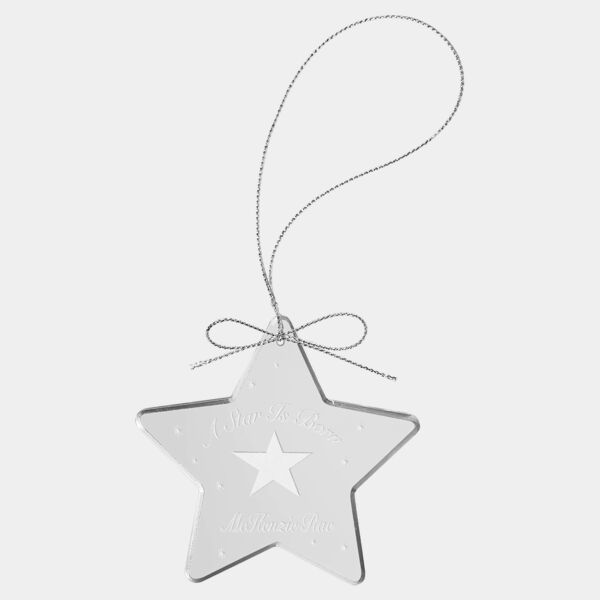 3" Crystal Star Ornament Thumbnail