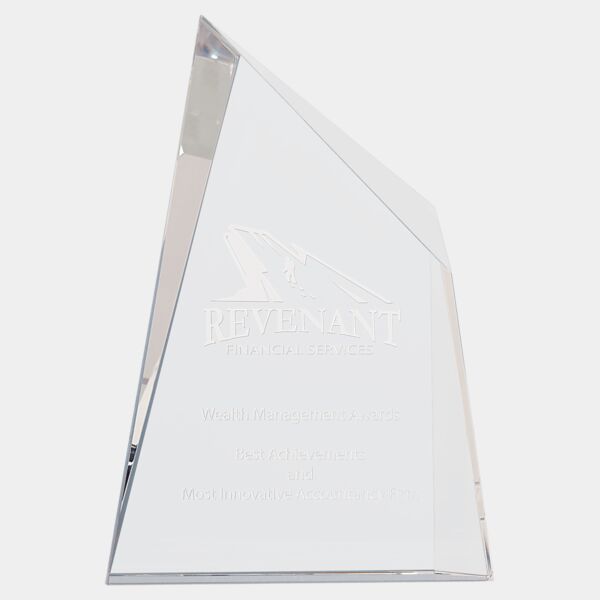 7" x 10" Crystal Facet Wedge Thumbnail