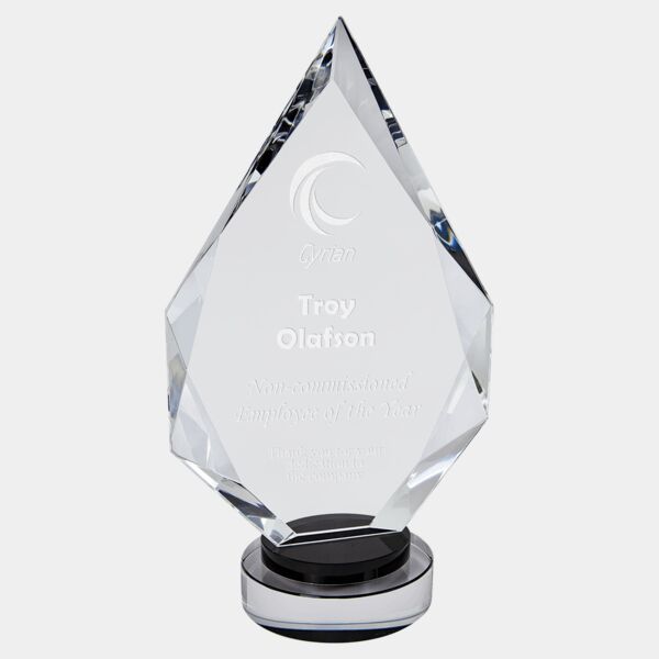 10 1/4" Diamond Crystal on & Round Base Thumbnail