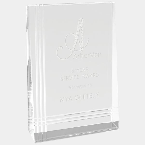 4" x 6" Crystal Wedge Thumbnail