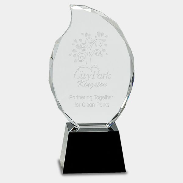 9 1/4" Crystal Flame on Pedestal Base Thumbnail