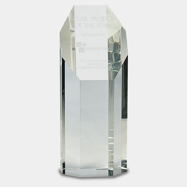 8" Crystal Octagon Tower Thumbnail