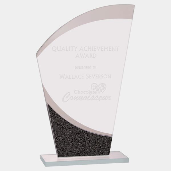 8" Wave Designer Glass Award Thumbnail