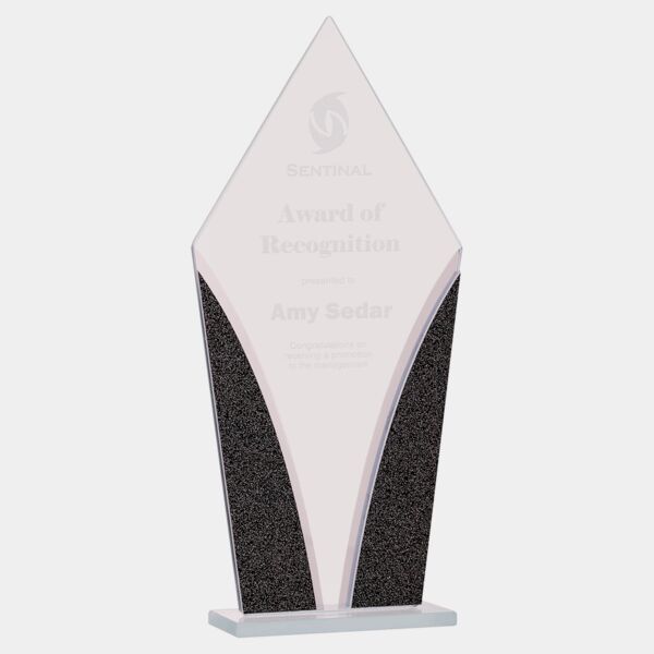 10 1/2" Diamond Designer Glass Award Thumbnail