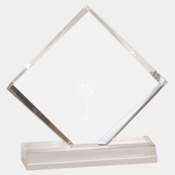 5" x 5" Diamond Jewel Beveled Acrylic Blank Thumbnail