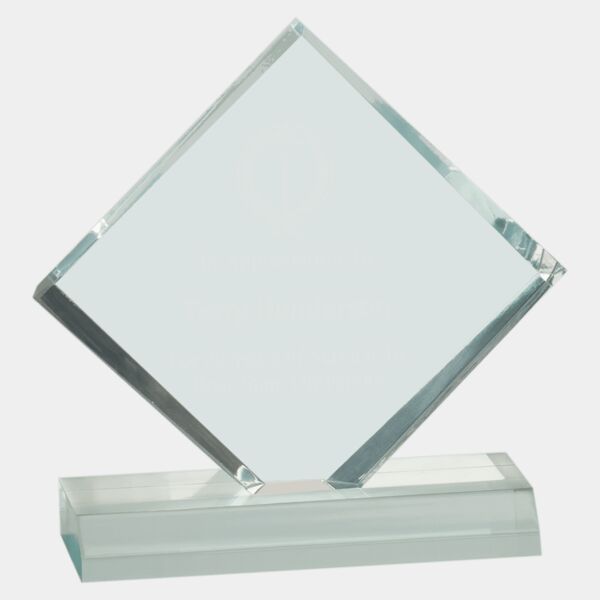 5" x 5" Jade Diamond Jewel Beveled Acrylic Blank Thumbnail