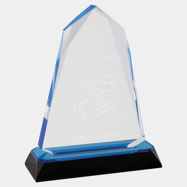 6 3/4" Halo Diamond Corner Base Impress Acrylic Thumbnail