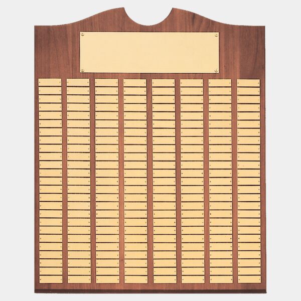 28" x 35"/Plates 7/8" x 2 3/4" American 200 Plate Perpetual Plaque with Brushed Brass Plates Thumbnail