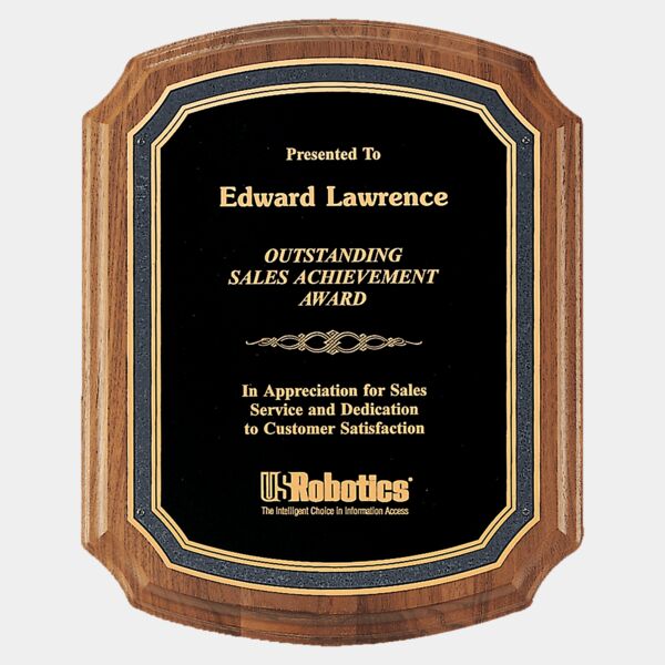 7" x 8" American Plaque with Florentine Border Textured Plate Thumbnail