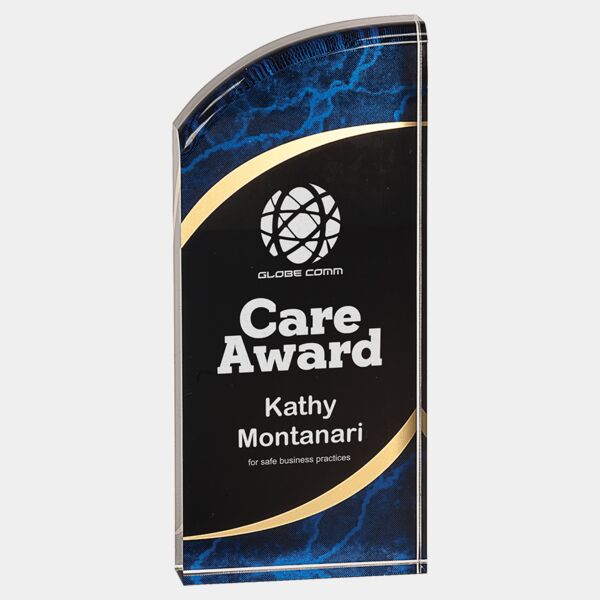 3 1/2" x 8" Marble Rounded Acrylic Thumbnail