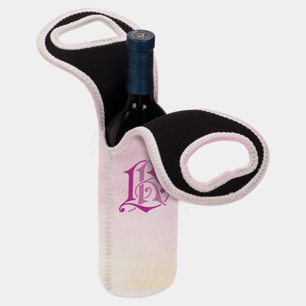 4 3/4" x 14 1/2" Sublimatable Insulated Wine Gift Bag Thumbnail