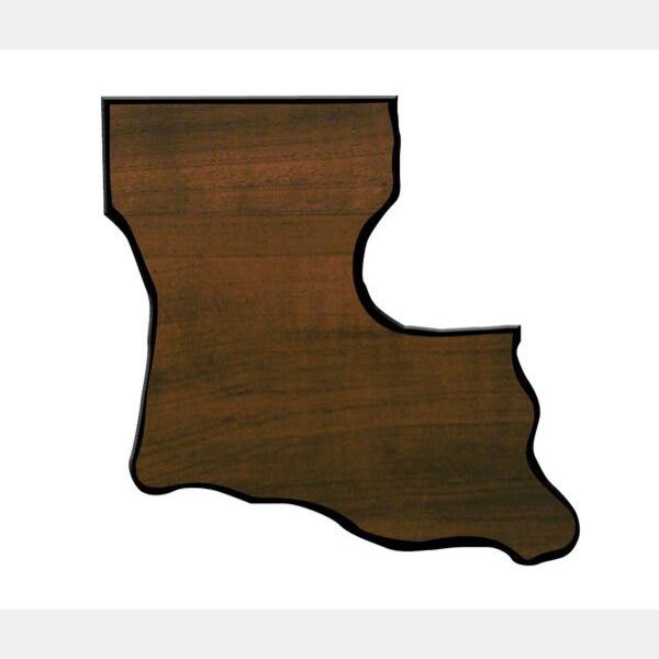 11" x 11" Finish Edge Louisiana State Plaque Thumbnail