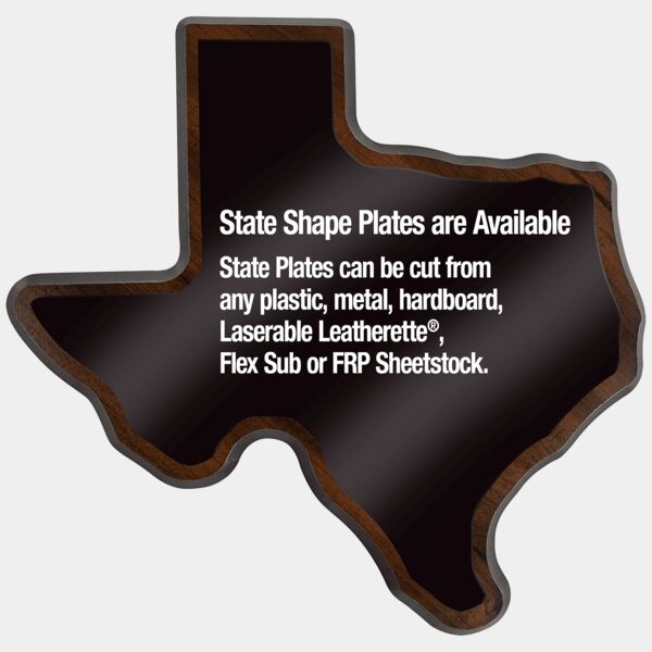 7 1/4" x 7 1/4" Finish Edge Texas State Plaque Thumbnail