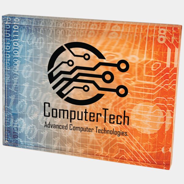 4 1/2" x 3 1/2" Sublimatable Acrylic Paperweight Thumbnail