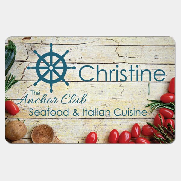 3.375" x 2.125" Gloss Unisub Aluminum Name Badge with Radius Corners Thumbnail