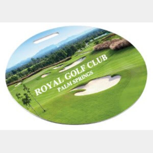 3.5" Semi-Gloss Unisub Aluminum Round 2-Sided Bag Tag Thumbnail