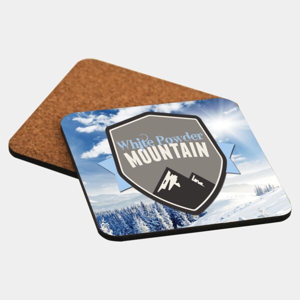 3.75" x 3.75" Gloss Unisub MDF Square Coaster with Cork Back Thumbnail