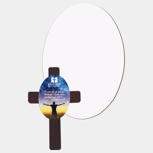 4.219" x 5.969" Gloss Unisub MDF Sublimatable Oval Insert for UN5783 Thumbnail