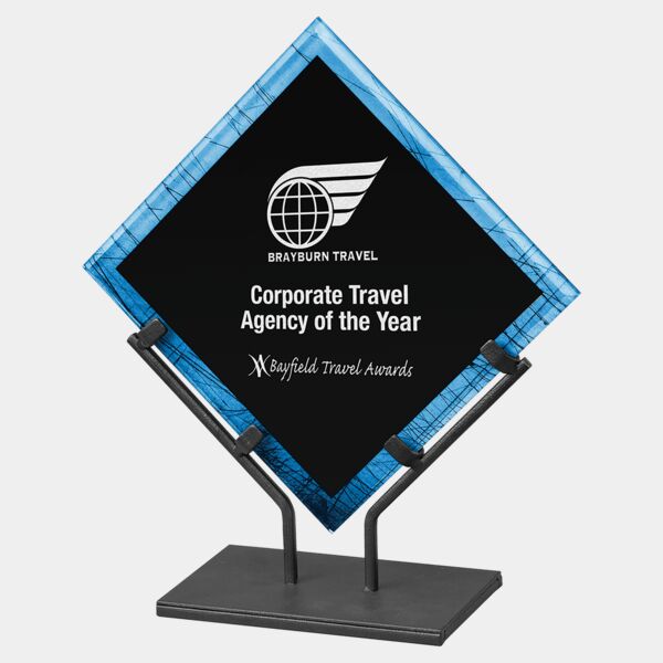 11 1/2" Galaxy Acrylic Plaque with Iron Stand Thumbnail