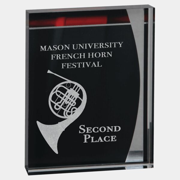 5 1/4" x 6 1/2" Lustre Acrylic Standup Plaque Thumbnail