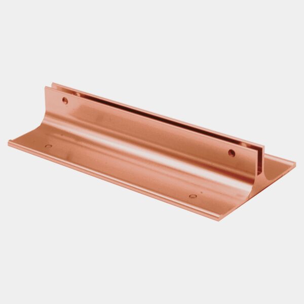 6", Polished , Kota Pro Aluminum Corridor Bracket, Fits 1/8" Thick Plastic Insert Thumbnail