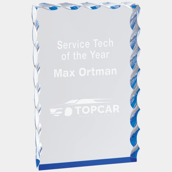 4" x 6" Wave Edge Acrylic Thumbnail