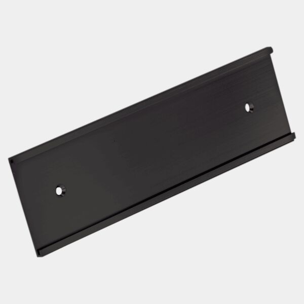 2" x 10", Kota Pro Aluminum Wall Bracket with Mounting Holes, Fits 1/16" Thick Plastic Insert Thumbnail