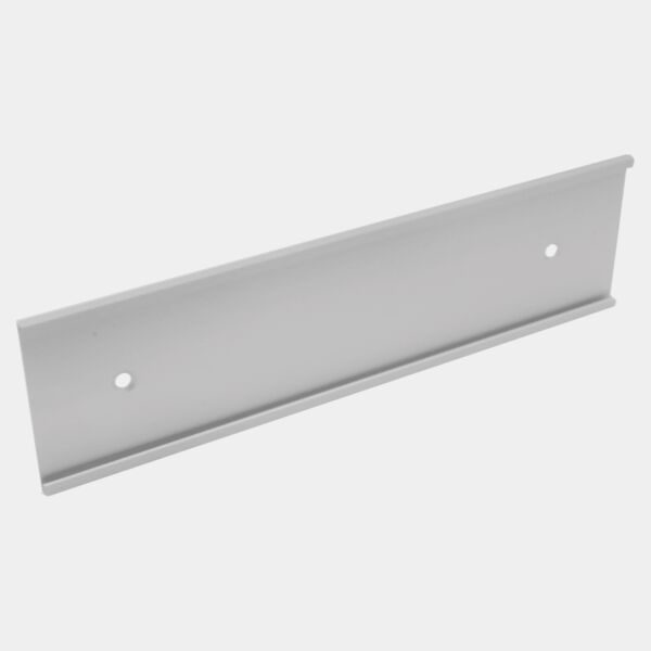 2" x 12", Satin , Kota Pro Aluminum Wall Bracket with Mounting Holes, Fits 1/8" Thick Plastic Insert Thumbnail