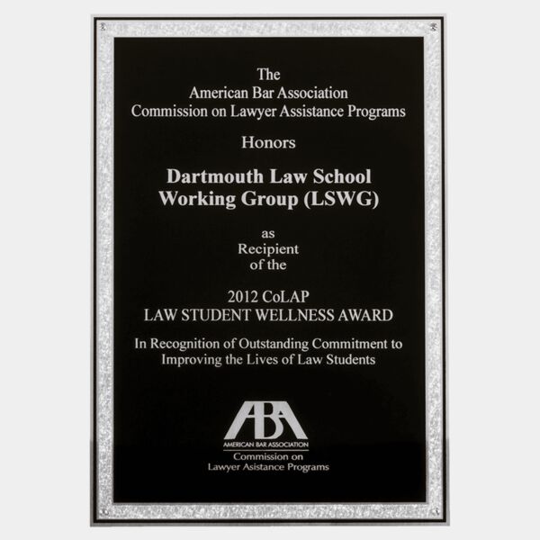 5 1/4" x 7 1/4" Laser Engravable Aluminum Plate with Florentine Border and Textured Center and Four Holes Thumbnail