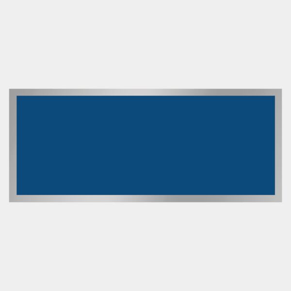 1 1/4" x 3" Laserable Aluminum Plate with Border Thumbnail