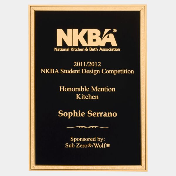 8 3/4" x 11 3/4" Textured LaserFX Plate with Florentine Border and Four Holes Thumbnail