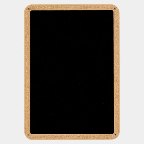 5 1/4" x 7 1/4" Brass Plated Steel Textured Plate with Border Thumbnail