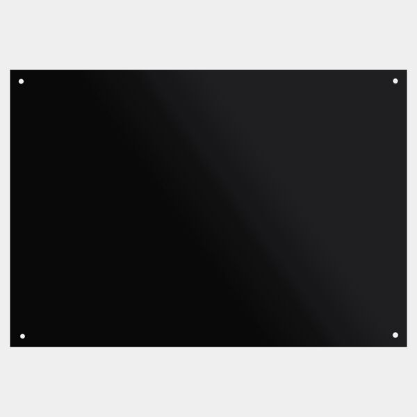 7" x 10" Laserable Brass Plate with 4 Holes Thumbnail