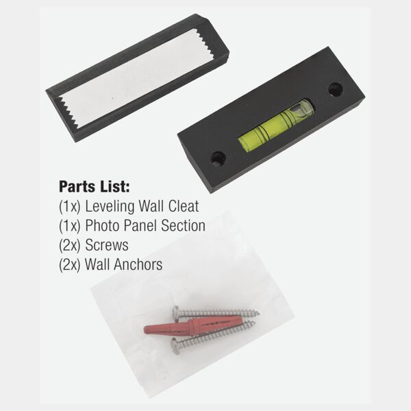 4 x 4 to 6 x 6 Photo 4-Way French Cleat Hanging System Thumbnail